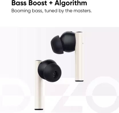 DIZO by realme TechLife GoPods with Active Noise Cancellation(ANC) Bluetooth Headset (Creme White, True Wireless) DIZO by realme TechLife GoPods with Active Noise Cancellation(ANC) Bluetooth Headset (Creme White, True Wireless)
